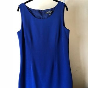 Electric blue business dress go on be bold